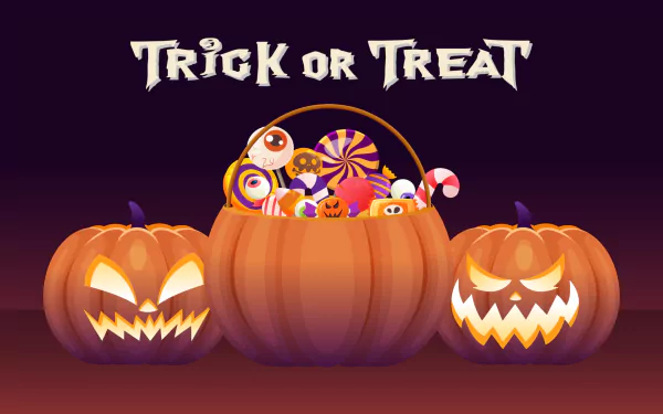 trick or treat jack-o'-lantern holiday halloween HD Desktop Wallpaper | Background Image