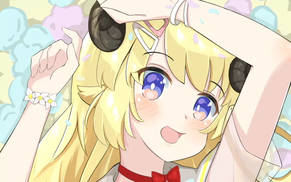 hololive Tsunomaki Watame Anime Virtual Youtuber HD Desktop Wallpaper | Background Image