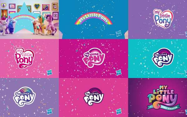TV Show My Little Pony Logo Sunny Starscout Hitch Trailblazer Izzy Moonbow Pipp Petals Zipp Storm Pinkie Pie Rarity Rainbow Dash Twilight Sparkle Fluttershy HD Wallpaper | Background Image