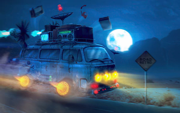 futuristic van Sci Fi vehicle HD Desktop Wallpaper | Background Image