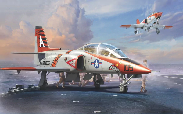 jet fighter military McDonnell Douglas T-45 Goshawk HD Desktop Wallpaper | Background Image