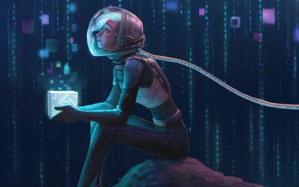 space suit Sci Fi woman HD Desktop Wallpaper | Background Image
