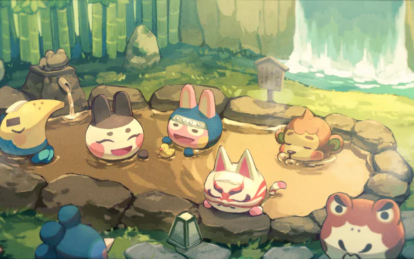 Croque (Animal Crossing) Snake (Animal Crossing) Flip (Animal Crossing) Ken (Animal Crossing) Kabuki (Animal Crossing) Genji (Animal Crossing) Cyrano (Animal Crossing) video game Animal Crossing HD Desktop Wallpaper | Background Image
