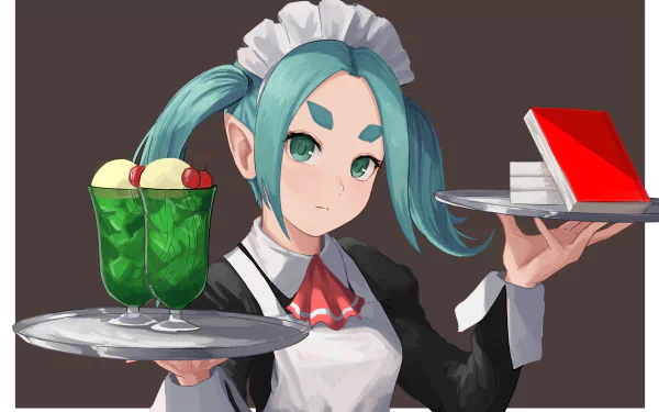 maid Yotsugi Ononoki Anime Monogatari (Series) HD Desktop Wallpaper | Background Image