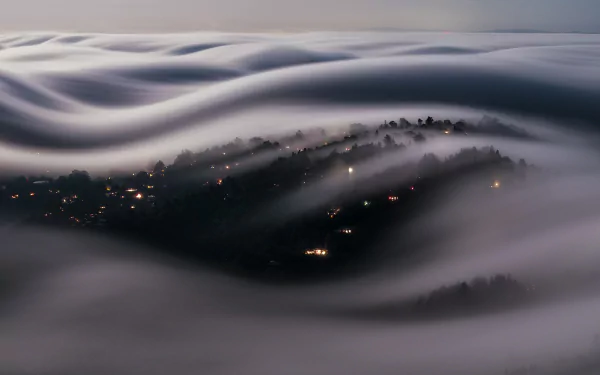 sea of clouds nature fog HD Desktop Wallpaper | Background Image