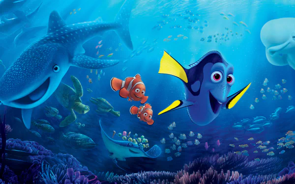 Bailey (Finding Dory) Destiny (Finding Dory) Nemo (Finding Nemo) Dory (Finding Nemo) movie Finding Dory HD Desktop Wallpaper | Background Image