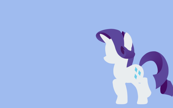 TV Show My Little Pony: Friendship is Magic My Little Pony Rarity Minimalist HD Wallpaper | Background Image