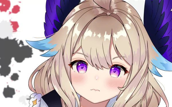 purple eyes Nijisanji Enna Alouette Anime Virtual Youtuber HD Desktop Wallpaper | Background Image