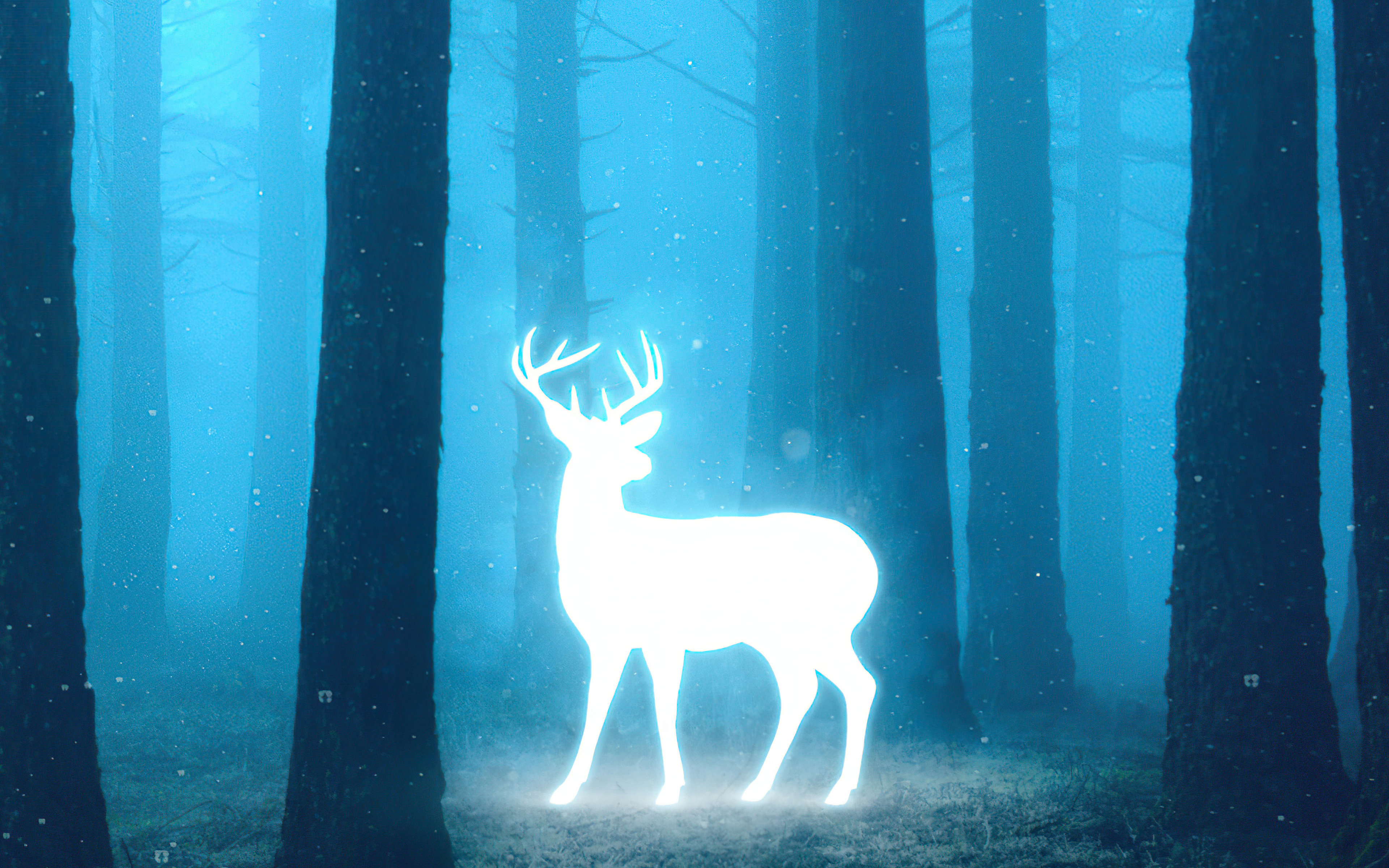Fantasy Deer 4k Ultra HD Wallpaper by arijitworks Fantasy Deer 4k Ultra HD Wallpaper by arijitworks