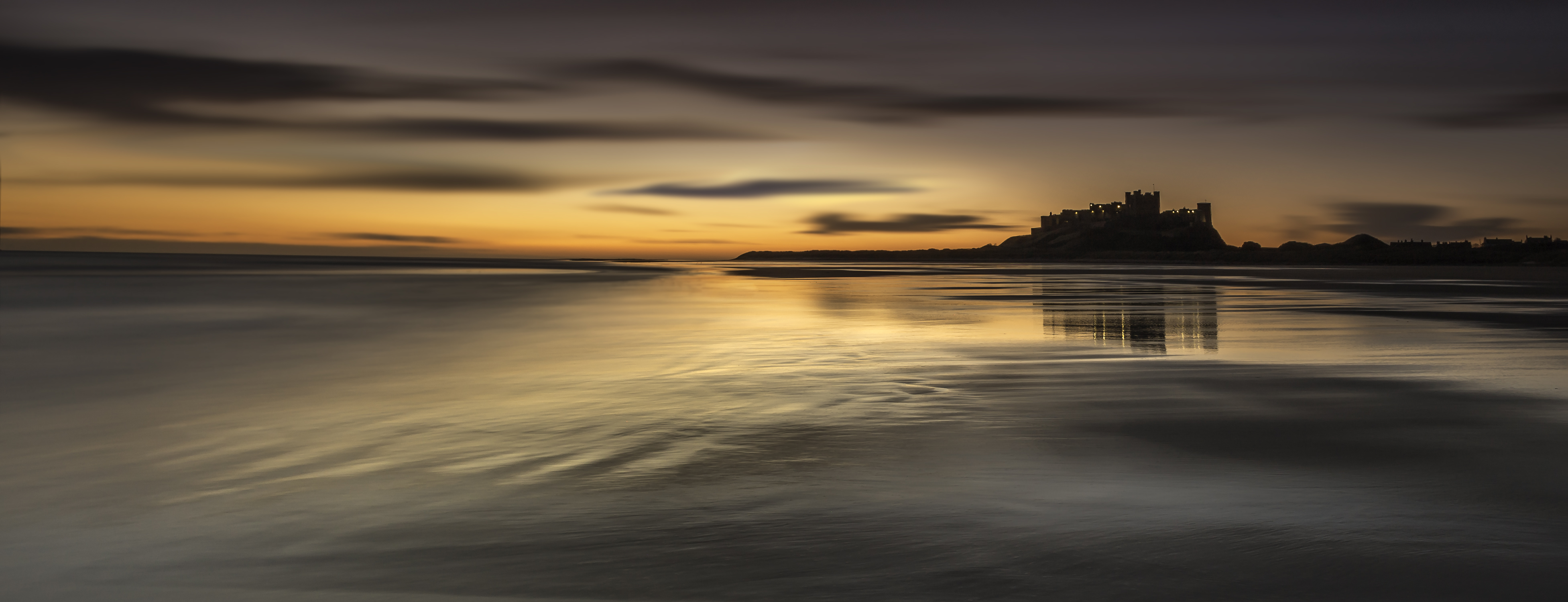 Beautiful Bamburgh Beach ( Northumberland-UK ) at Dawn by Phil Ure