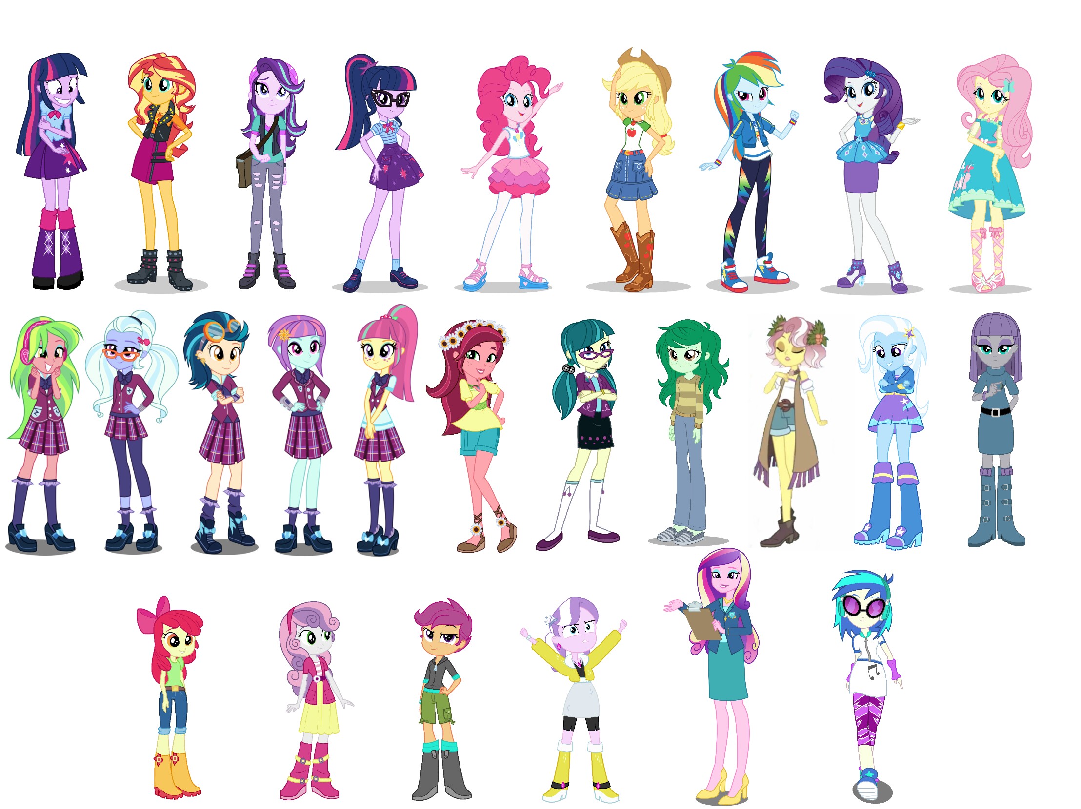 My Little Pony Equestria Girls Characters Age My Little Pony Equestria Girls Characters Age