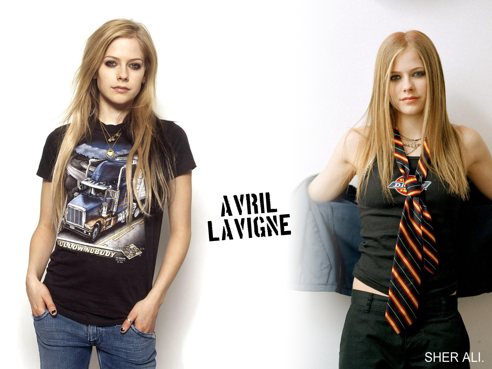 Avril Lavigne singing passionately on stage