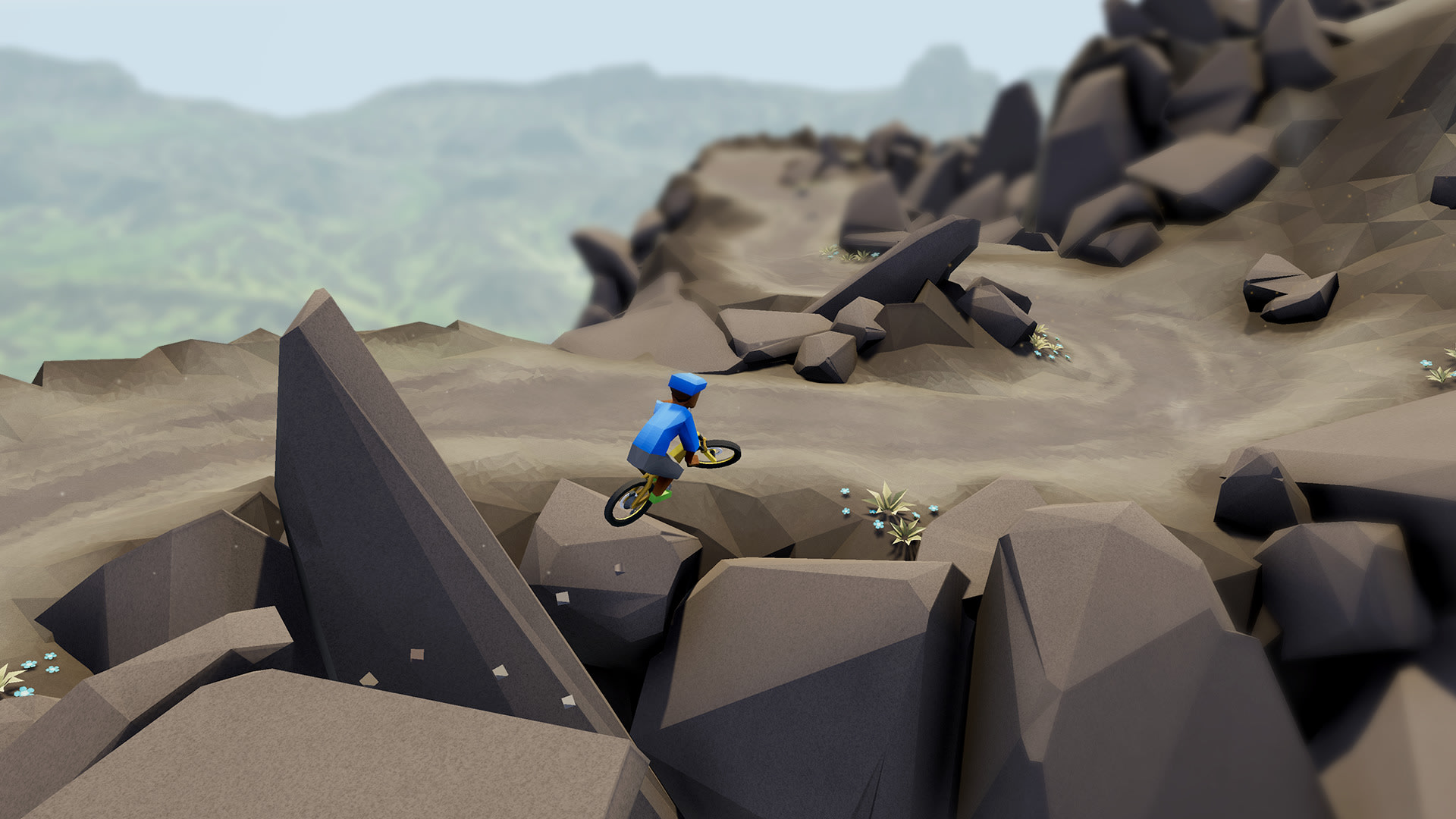 Video Game Lonely Mountains: Downhill HD Wallpaper