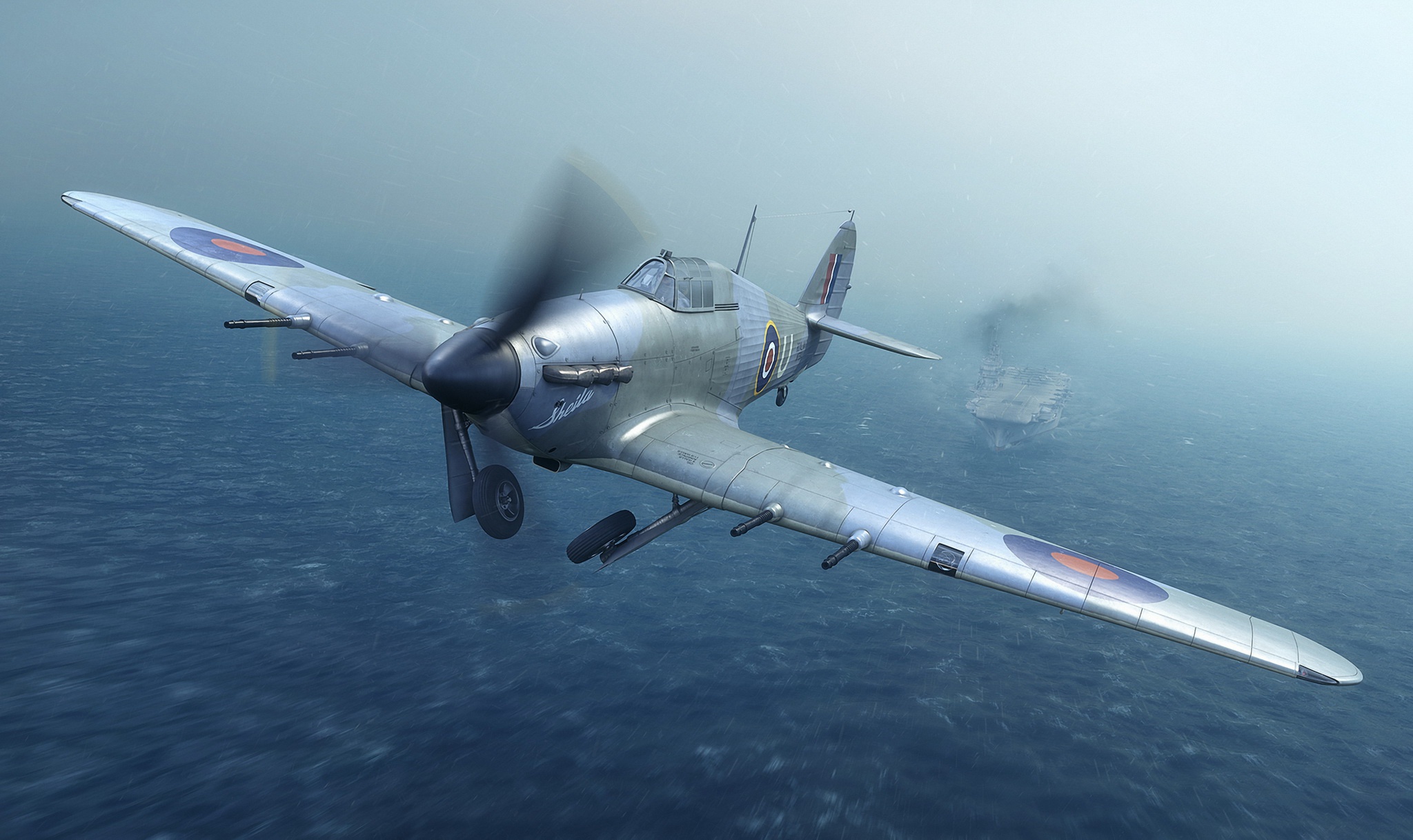 Military Hawker Hurricane HD Wallpaper | Background Image