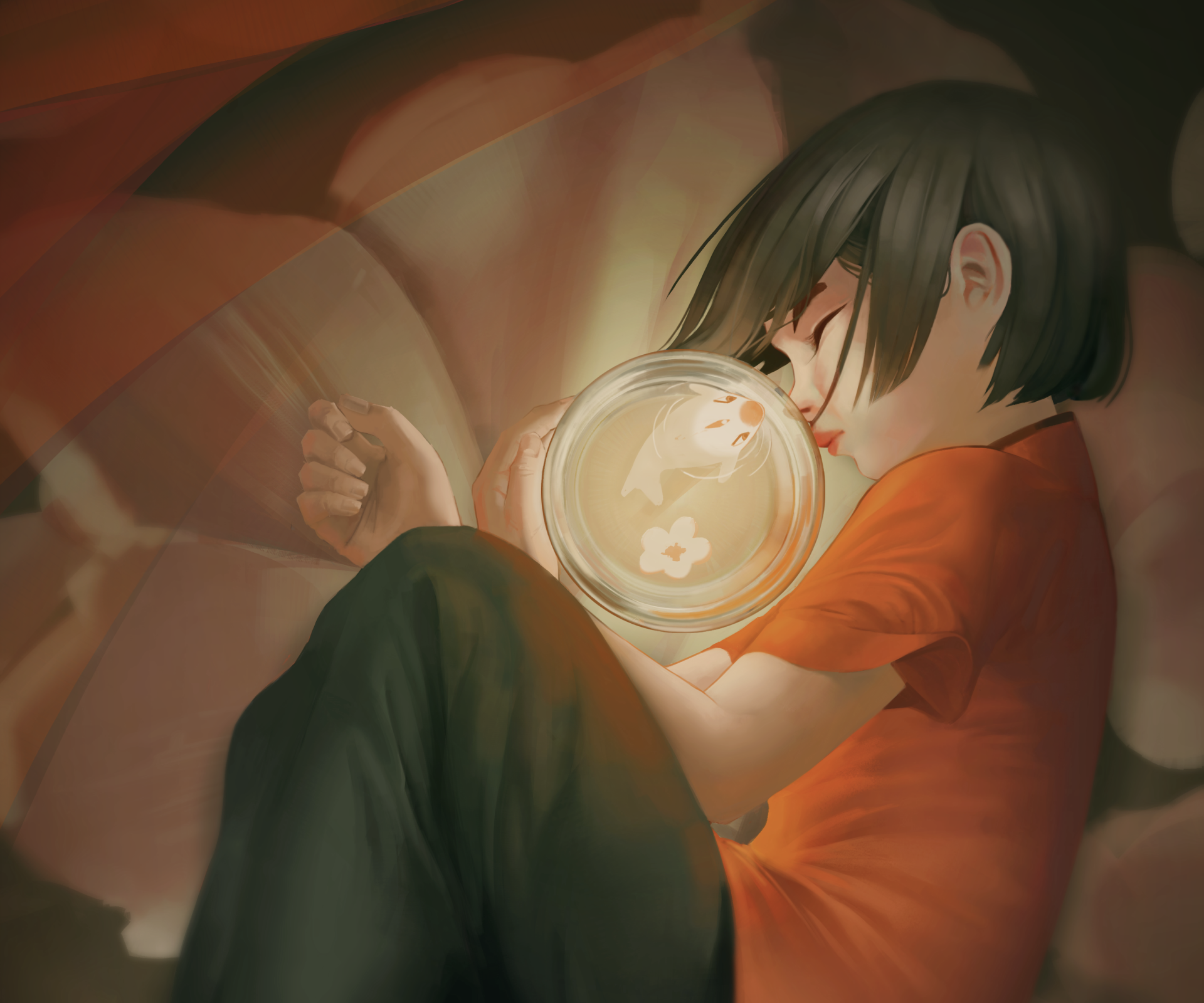 Download Anime Big Fish & Begonia HD Wallpaper