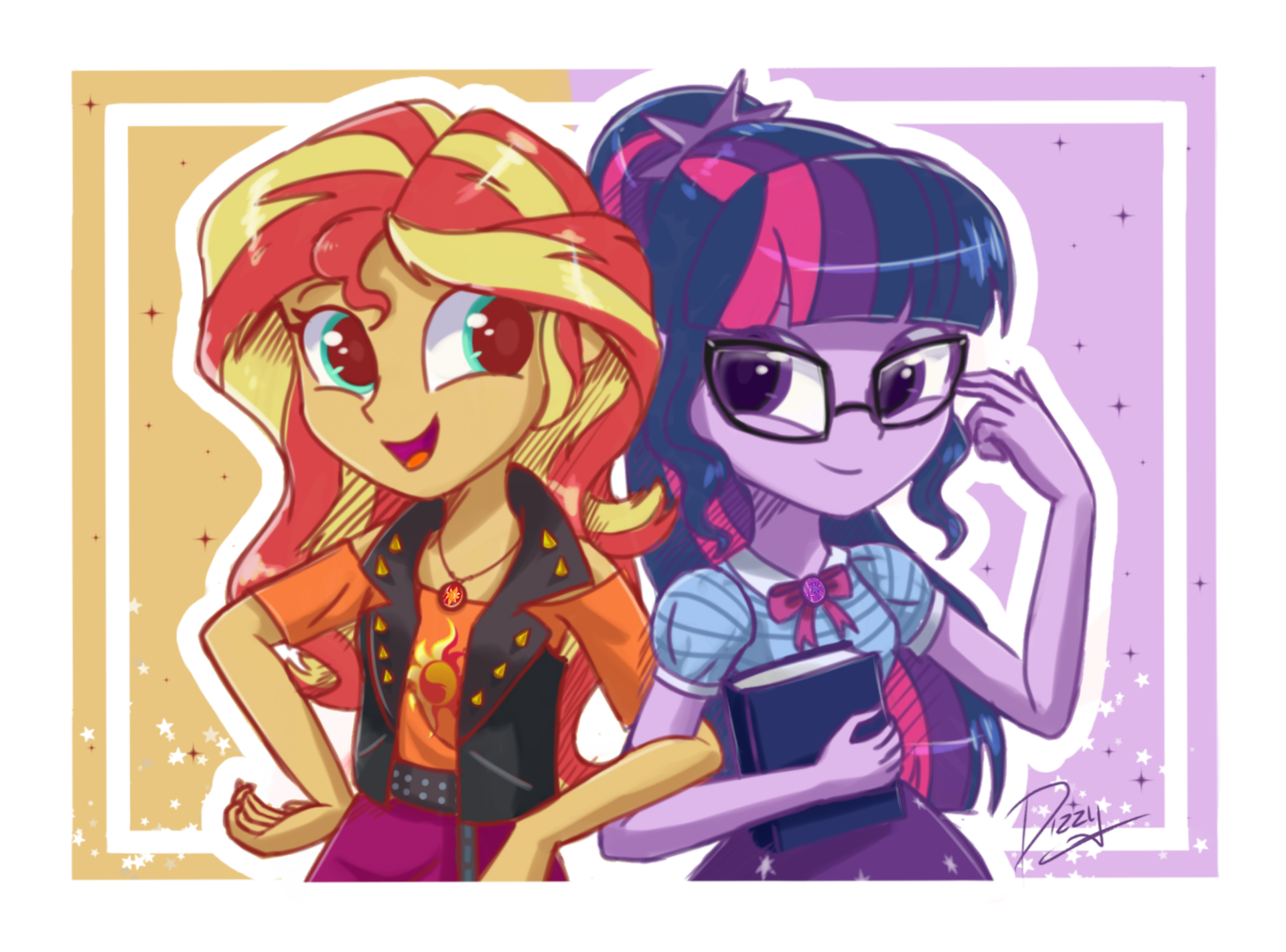 Download Sci-Twi (My Little Pony) Sunset Shimmer TV Show My Little Pony: Equestria Girls HD Wallpaper