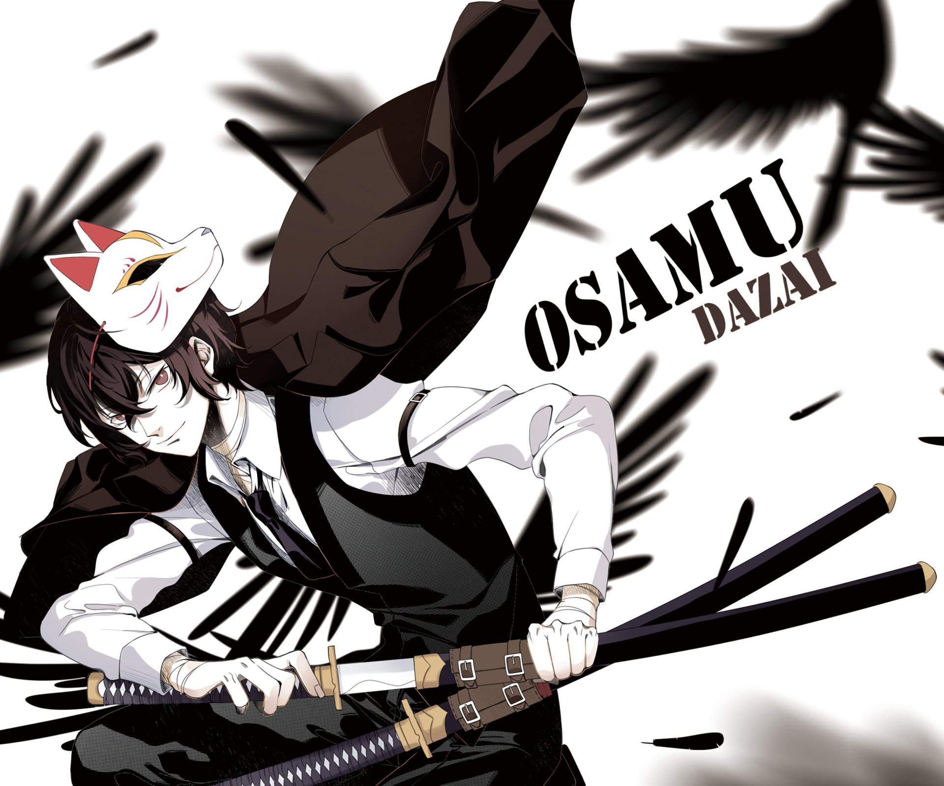 Download Osamu Dazai Anime Bungou Stray Dogs HD Wallpaper