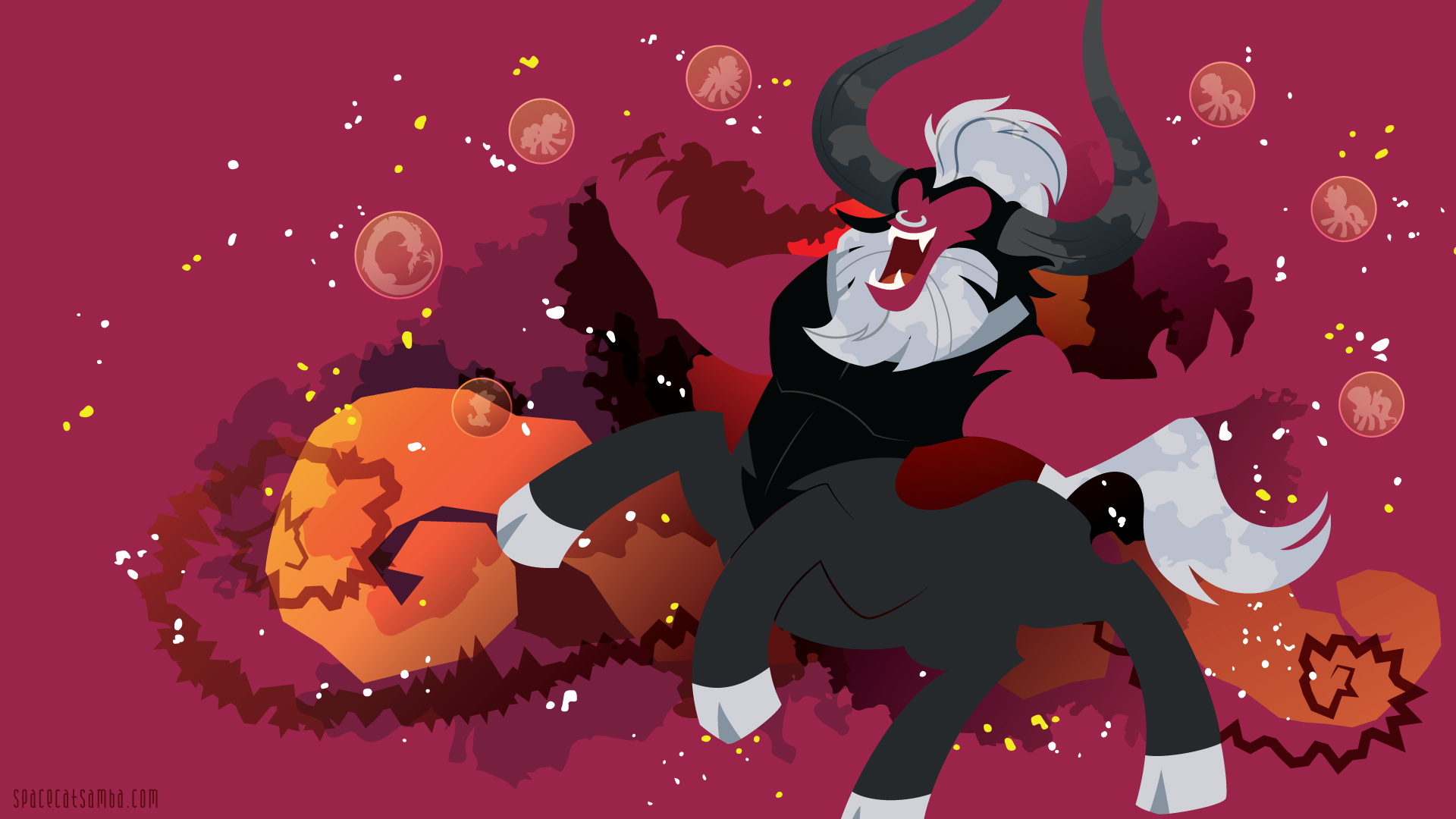 Download Minimalist Lord Tirek (My Little Pony) TV Show My Little Pony: Friendship Is Magic 4k Ultra HD Wallpaper by sambaneko