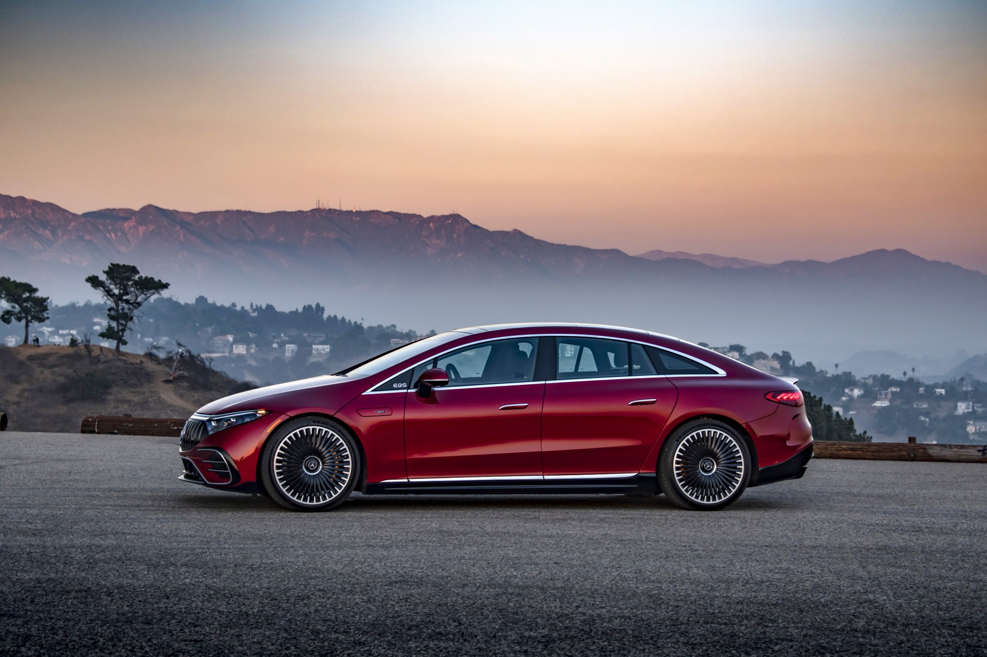 Download Electric Car Mercedes-AMG EQS 53 4MATIC Vehicle Mercedes-AMG E 53 4k Ultra HD Wallpaper