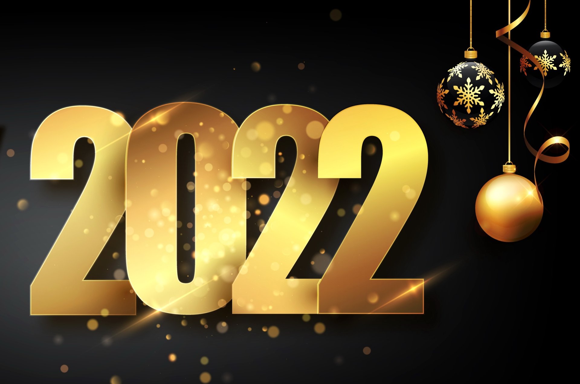 Download Holiday New Year 2022 HD Wallpaper