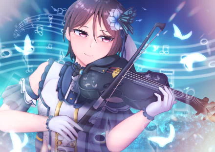 violin Rui Yashio Anime BanG Dream! Girls Band Party! HD Desktop Wallpaper | Background Image