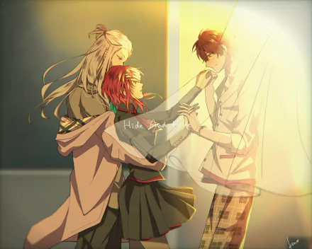 Sena Hiyori Gyobu Souta Dazai Mei video game Charade Maniacs HD Desktop Wallpaper | Background Image