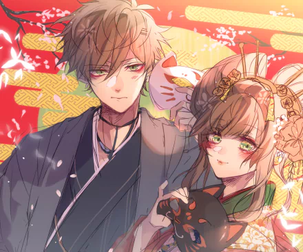 Hoshino Kazuki (Collar x Malice) Hoshino Ichika video game Collar x Malice HD Desktop Wallpaper | Background Image