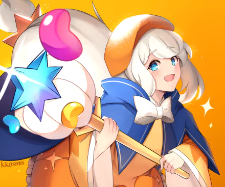 Cream Puff Cookie (Cookie Run) video game Cookie Run: OvenBreak HD Desktop Wallpaper | Background Image