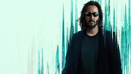Keanu Reeves Neo (The Matrix) movie The Matrix Resurrections HD Desktop Wallpaper | Background Image