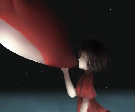 Anime Big Fish & Begonia HD Desktop Wallpaper | Background Image