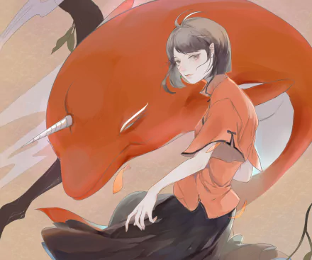 Anime Big Fish & Begonia HD Desktop Wallpaper | Background Image