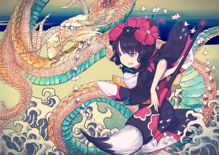Katsushika Hokusai (Fate/Grand Order) Foreigner (Fate/Grand Order) Anime Fate/Grand Order HD Desktop Wallpaper | Background Image