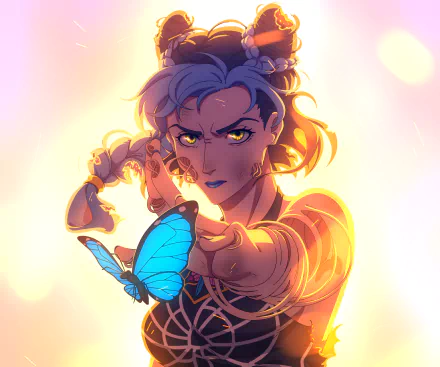 Stone Ocean (Jojo's Bizarre Adventure) Jolyne Cujoh Anime Jojo's Bizarre Adventure HD Desktop Wallpaper | Background Image
