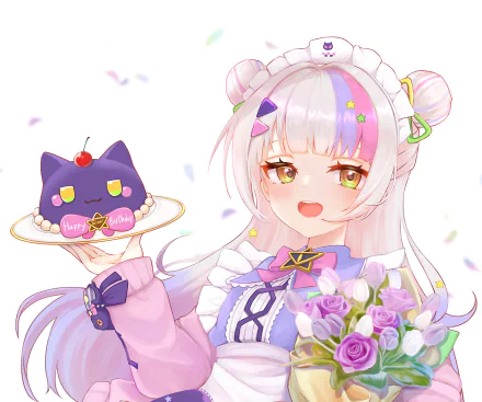 hololive Murasaki Shion Anime Virtual Youtuber HD Desktop Wallpaper | Background Image