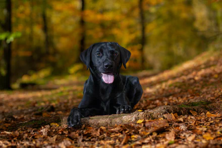  A Happy Black Lab by Flemming Andersen