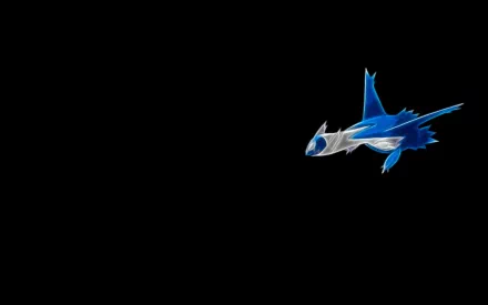 HD desktop wallpaper featuring the legendary Pokémon Latios from the Pokémon anime, set against a sleek black background.