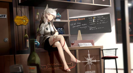 Platinum (Arknights) video game Arknights HD Desktop Wallpaper | Background Image