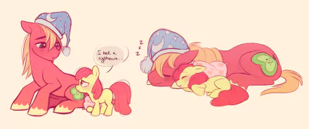 Apple Bloom Big Macintosh TV Show My Little Pony: Friendship Is Magic HD Desktop Wallpaper | Background Image