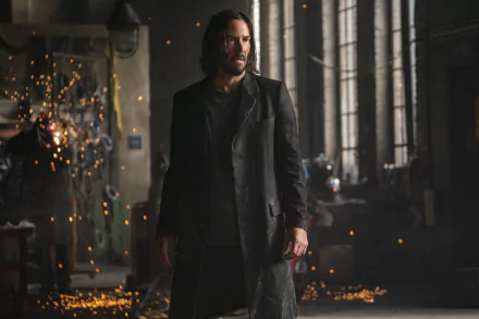 Neo (The Matrix) Keanu Reeves movie The Matrix Resurrections HD Desktop Wallpaper | Background Image