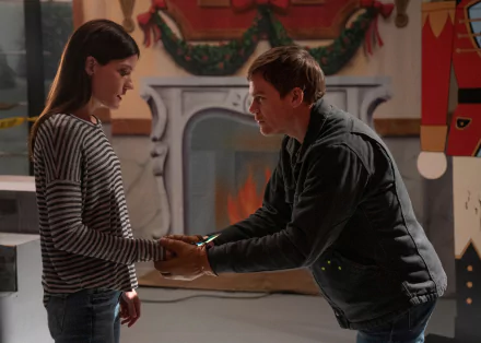 Jennifer Carpenter Dexter Morgan Michael C. Hall TV Show Dexter: New Blood HD Desktop Wallpaper | Background Image
