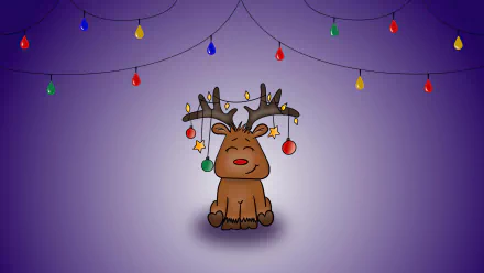 reindeer holiday Christmas HD Desktop Wallpaper | Background Image