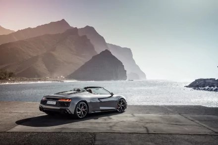 cabriolet vehicle Audi R8 V10 HD Desktop Wallpaper | Background Image