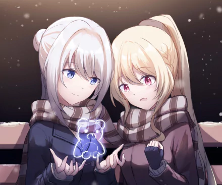 Mitama Yakumo Momoko Togame Anime Magia Record Mahou Shoujo Madoka ☆ Magica Gaiden HD Desktop Wallpaper | Background Image