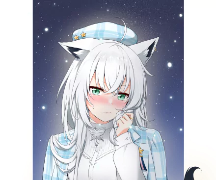 hololive Shirakami Fubuki Anime Virtual Youtuber HD Desktop Wallpaper | Background Image