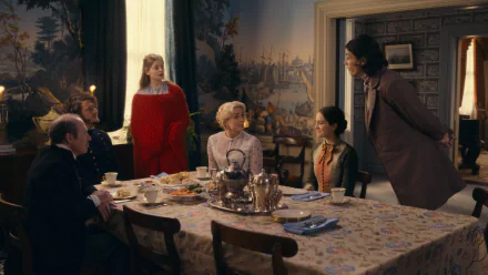 Adrian Blake Enscoe Ella Hunt Jane Krakowski Anna Baryshnikov Gabriel Ebert Toby Huss TV Show Dickinson HD Desktop Wallpaper | Background Image
