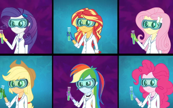 Pinkie Pie Rainbow Dash Applejack (My Little Pony) Fluttershy (My Little Pony) Rarity (My Little Pony) Sunset Shimmer movie My Little Pony: Equestria Girls - Friendship Games HD Desktop Wallpaper | Background Image