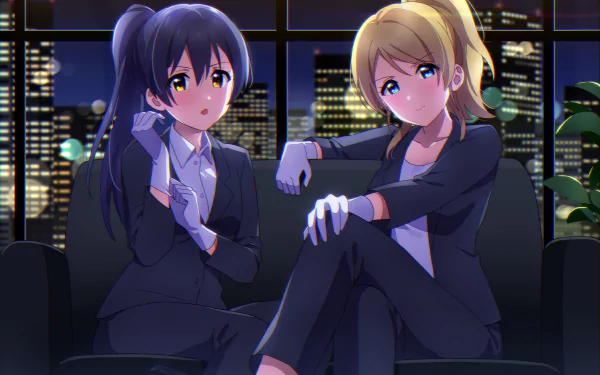 Umi Sonoda Eri Ayase Anime Love Live! HD Desktop Wallpaper | Background Image