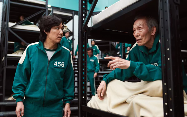 O Yeong-su Lee Jung-jae TV Show Squid Game HD Desktop Wallpaper | Background Image