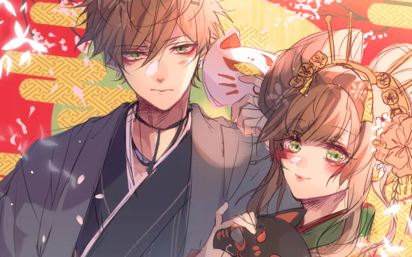 Hoshino Kazuki (Collar x Malice) Hoshino Ichika video game Collar x Malice HD Desktop Wallpaper | Background Image