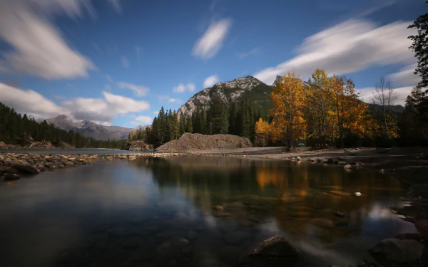  Bow River at Banff National Park by Li Feng